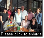 The InfoResources team with new partners. From left to right: Alessandra Giuliani (InfoAgrar), Felix Hintermann (InfoAgrar), Samuel Makali (CETRAD), Falguni Guharay (SIMAS), Ruth Wenger (Intercooperation, IC-HO), Josef Schmidlin (InfoAgrar), Bettina Stäubli (InfoAgrar), V. Padmakumar (IC India), Jane Carter (Intercooperation, IC-HO), Susanne Wymann von Dach (CDE).